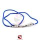 Dental Patient Bib Holder Napkin Holding Clips With Blue Silicon Cord Flexible | 55 CM 
