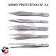 Adson Pinzetten Set 5-teilig – gerade & gebogen – Kocher, Nadelhalter – Chirurgisches Instrumente