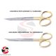 GOLDMAN FOX T.C. Scherenset X-2 Gerade & Gebogen – Chirurgische Scheren aus Edelstahl mit Hartmetall