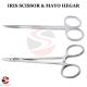 „Iris Schere & Mayo-Hegar Nadelhalter Set – Chirurgische Instrumente aus Edelstahl – OP-Set“
