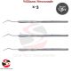 „Williams-Fox Zahnsonde X-3 Farbcodiert – Dental Messsonde Parodontalsonde (1-2-3-5-7-8-9-10)“