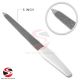 Professional Nail File Dual Sided Metal Manicure Pedicure Nail Dresser 5