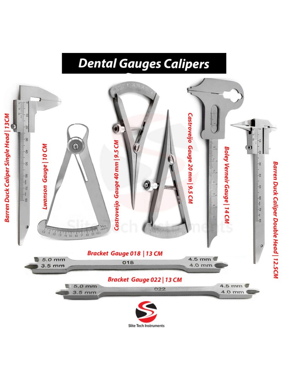 Dental Orthodontics Gauges | Dentist Lab Calipers