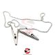 Dental Napkin Holder Patient Bib Holding Clips With Chain | 52 CM
