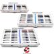 Sterilisationsbehälter Kassette Aufbewahrung Sterilcontainer Instrumente Halter | 5, 7, 10 PCS Capacity  