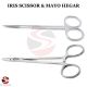 „Iris Schere & Mayo-Hegar Nadelhalter Set – Chirurgische Instrumente aus Edelstahl – OP-Set“